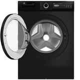 Lave-linge hublot  CONTINENTAL EDISON CELL10140IBT - 10kg - Largeur 59,6 cm - Classe A - 1400 trs - moteur induction - noir mat