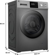 Lave-linge hublot - CONTINENTAL EDISON - CELL12140ISP - 12kg - Induction - 60 cm - 1400 trs/min - Silver