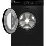 Lave-linge hublot - Pose libre - CONTINENTAL EDISON - CELL712IBP - 7 kg - Induction - 60 cm - 1200 trs/min - Noir mat