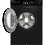 Lave-linge hublot - Pose libre - CONTINENTAL EDISON - CELL712IBP - 7 kg - Induction - 60 cm - 1200 trs/min - Noir mat