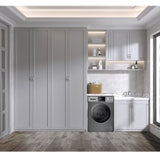 Lave-linge hublot - CONTINENTAL EDISON - CELL8140IS1 - 8kg - Moteur induction - 60 cm - 1400 trs/min - Silver