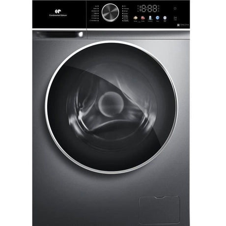 Lave-linge séchant - CONTINENTAL EDISON - CELS106S - 10kg / 6kg - Moteur induction directe - 60 cm - 1200 trs/min - Silver