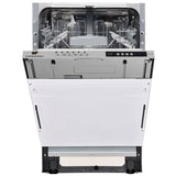 Lave-vaisselle encastrable CONTINENTAL EDISON CELV1045FI-10 couverts - Largeur44,8cm - Classe D - 45 dB - Blanc