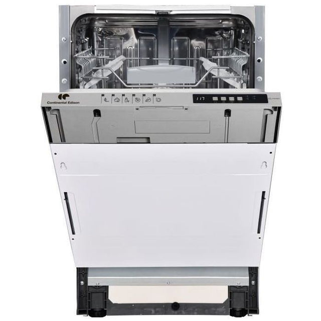 Lave-vaisselle encastrable CONTINENTAL EDISON CELV1045FI-10 couverts - Largeur44,8cm - Classe D - 45 dB - Blanc