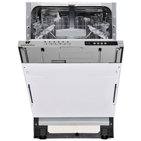 Lave-vaisselle encastrable CONTINENTAL EDISON CELV1045FI-10 couverts - Largeur44,8cm - Classe D - 45 dB - Blanc