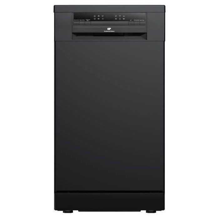 Lave-vaisselle pose libre - CONTINENTAL EDISON - CELV1145B - 11 couverts - 45 cm - 47 dB  - Noir