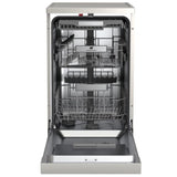 Lave-vaisselle pose libre - CONTINENTAL EDISON - CELV1145S - 11 couverts - 45 cm - 45 dB  - Silver