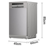 Lave-vaisselle pose libre - CONTINENTAL EDISON - CELV1145S - 11 couverts - 45 cm - 45 dB  - Silver