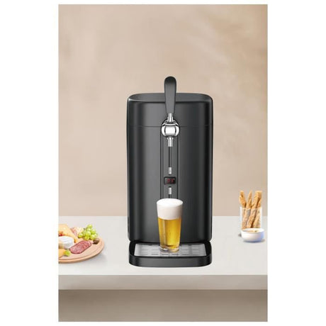 Tireuse a biere 5L - CONTINENTAL EDISON CEMB5B4 - Noir - 60 W - Compatible avec les fűts 5L