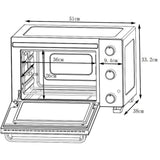 CONTINENTAL EDISON CEMF35B4 - Minifour électrique 35L noir - 1500W - Rotissoire, Convection naturelle