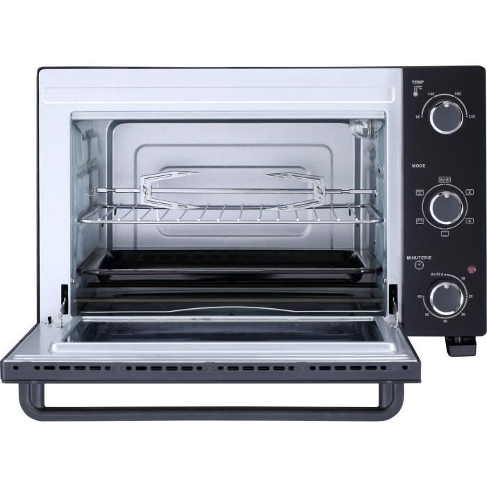 CONTINENTAL EDISON CEMF35B4 - Minifour électrique 35L noir - 1500W - Rotissoire, Convection naturelle