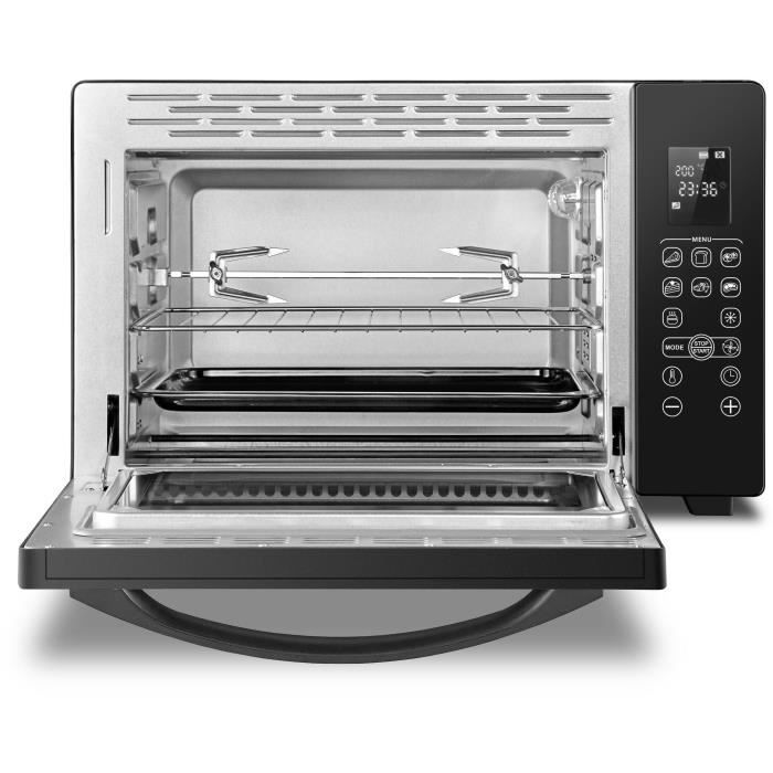 CONTINENTAL EDISON CEMF38DIG - Minifour Èlectrique 38L noir  - 1600W - Rotissoire, Convection naturelle