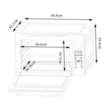 Minifour Èlectrique CONTINENTAL EDISON CEMF45DIG - 45L noir - 2000W - Rotissoire, Convection naturelle