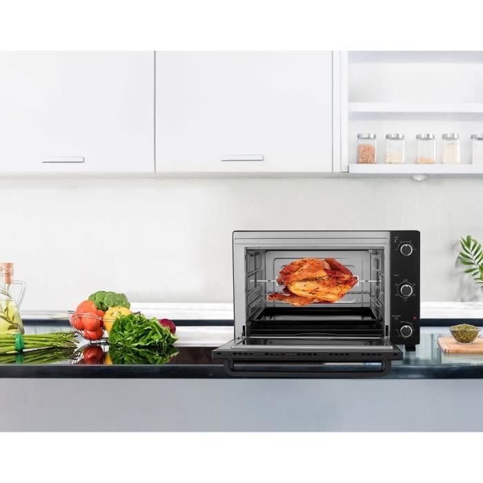 Minifour électrique - Chaleur tournante -  CONTINENTAL EDISON - CEMF60B3 - Noir - L60 x H39 x P 48 cm