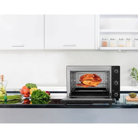 Minifour électrique - Chaleur tournante -  CONTINENTAL EDISON - CEMF60B3 - Noir - L60 x H39 x P 48 cm