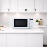 Micro-ondes - CONTINENTAL EDISON - CEMO20DW - Blanc - 1050 W - 20 L - 43,4 x 32,9 x 24,1 cm