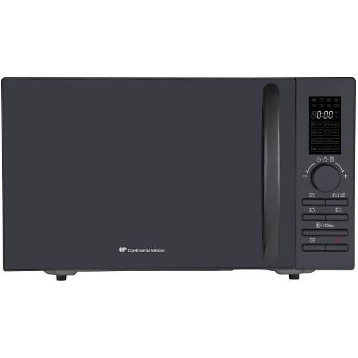 CONTINENTAL EDISON MO23GB Black Grill Microwave L48.5 x H29.3 x D40.5 cm 23L