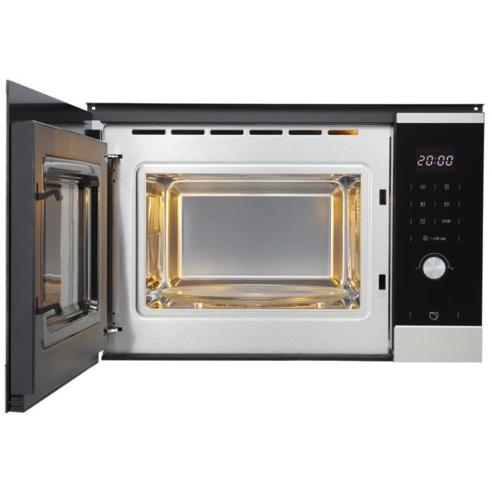Micro ondes encastrable - CONTINENTAL EDISON - CEMO25GINE - Noir Inox L59,5 x H38,8 x P40,1 cm - 25L
