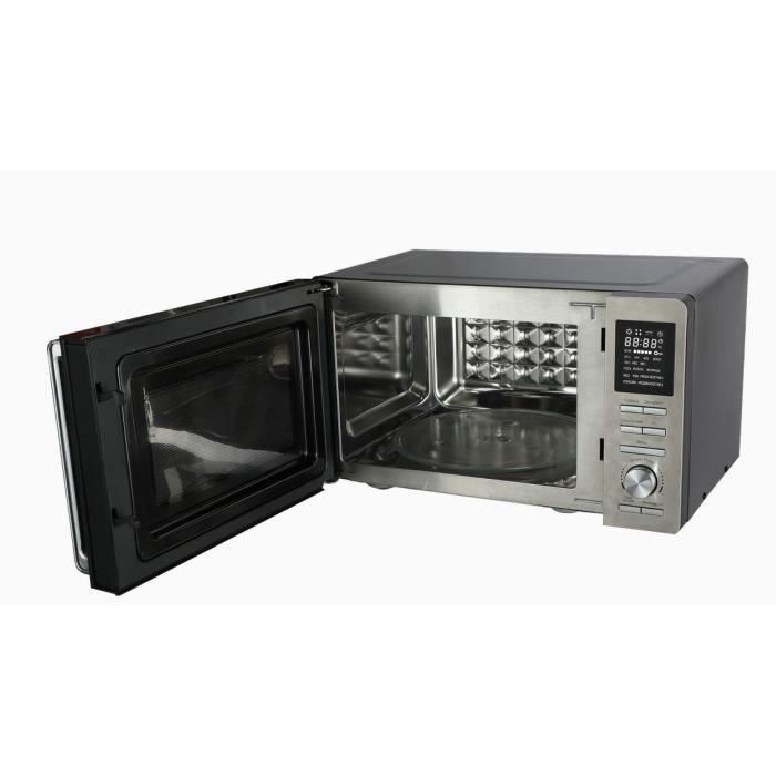 Micro-ondes combinÈ - CONTINENTAL EDISON - CEMO25SG13S3 - Silver - 25 L - Porte Miroir - 1400 W - Grill 1200 W - Convection 1200 W