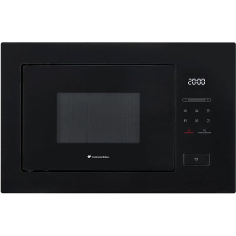 Micro-ondes encastrable sans plateau tournant -Flatbed CONTINENTAL EDISON -CEMO26GEFB - Noir - 1450 W - 26 L - 59,5 x 36,9 x 38,2 cm