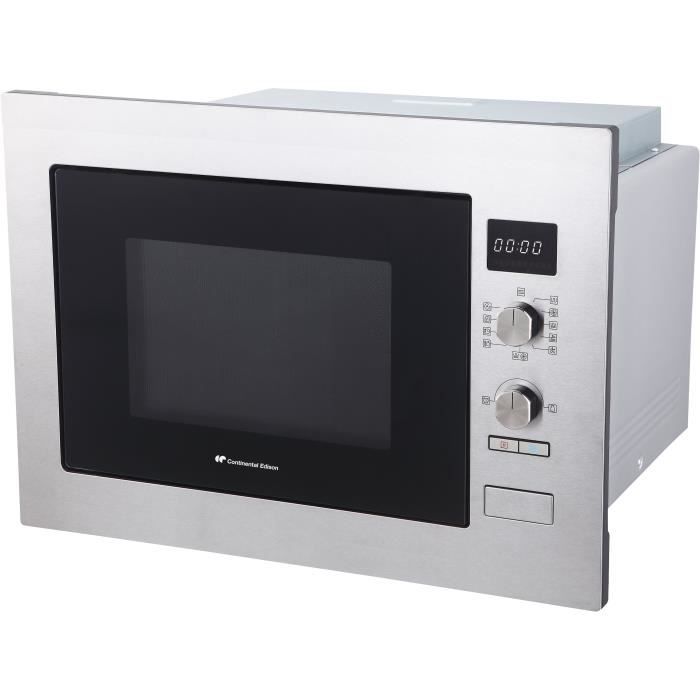 Micro ondes combinÈ encastrable CONTINENTAL EDISON CEMOC34IXE L59,5 x H46 x P46,8 cm Inox 34L