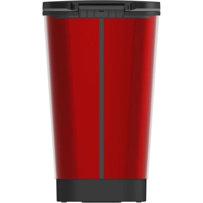 KIS Poubelle a pÈdale Chic Bin Style - 42.5L - Rouge