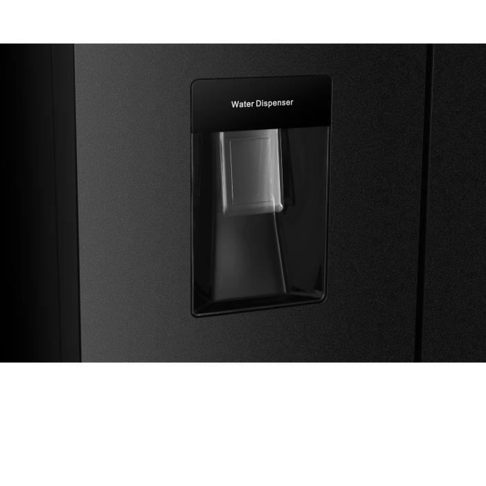 RÈfrigÈrateur Continental Edison CERA4D464B 4 portes avec distributeur d'eau 464L Noir