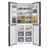 Réfrigérateur 4 portes avec distributeur d'eau - 464L - Total No Frost - L79 cm x H 180 cm - Inox - Classe D