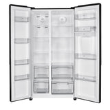 Réfrigérateur américain Continental Edison - CERA532NBD - 2 portes - 529L - L90 cm xH177 cm - Classe D - Noir