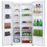 Réfrigérateur américain - Continental Edison - CERA532NFWD - 2 portes - 529 L -  L90 x 177 cm - Classe D - Blanc