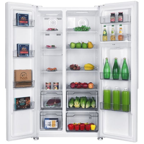 Réfrigérateur américain - Continental Edison - CERA532NFWD - 2 portes - 529 L -  L90 x 177 cm - Classe D - Blanc