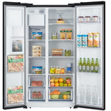 Réfrigérateur américain - CONTINENTAL EDISON - CERANF556B1 - Distributeur eau / glaçons - Classe E - 91,1 x 70,6 x 178 cm - Noir