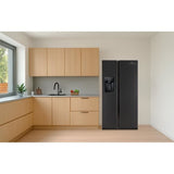 Réfrigérateur américain - CONTINENTAL EDISON - CERANF556B1 - Distributeur eau / glaçons - Classe E - 91,1 x 70,6 x 178 cm - Noir