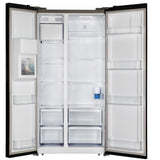 Réfrigérateur américain - CONTINENTAL EDISON - CERANF556B1 - Distributeur eau / glaçons - Classe E - 91,1 x 70,6 x 178 cm - Noir