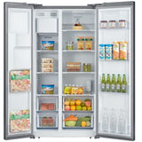 Réfrigérateur américain - CONTINENTAL EDISON - CERANF556IX1 - Distributeur eau / glaçons - Classe E - 91,1 x 70,6 x 178 cm - Silver