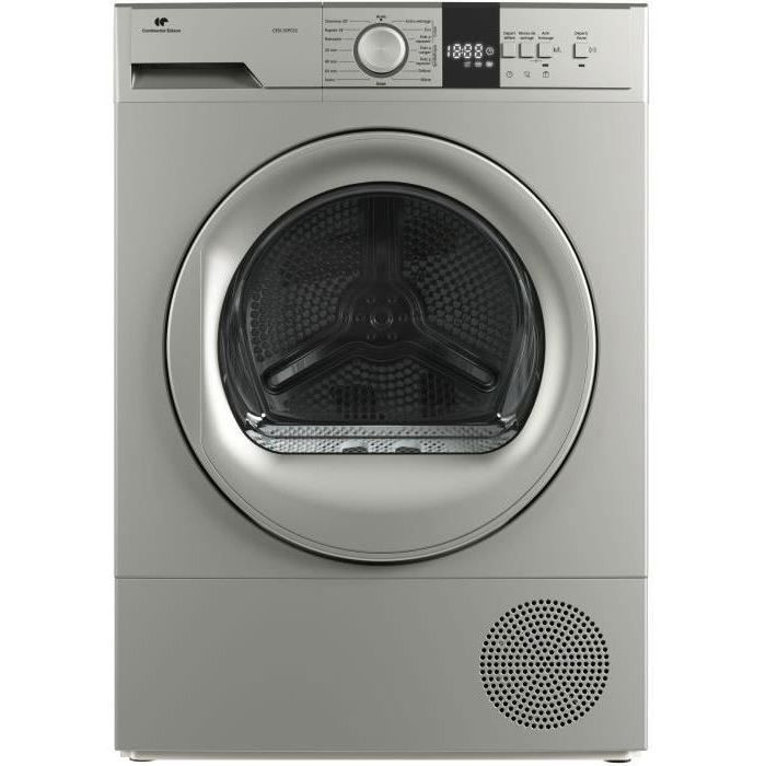 Seche-linge pompe a chaleur CONTINENTAL EDISON CESL10PCS2 - 10 kg - 60 cm - Classe E - Silver
