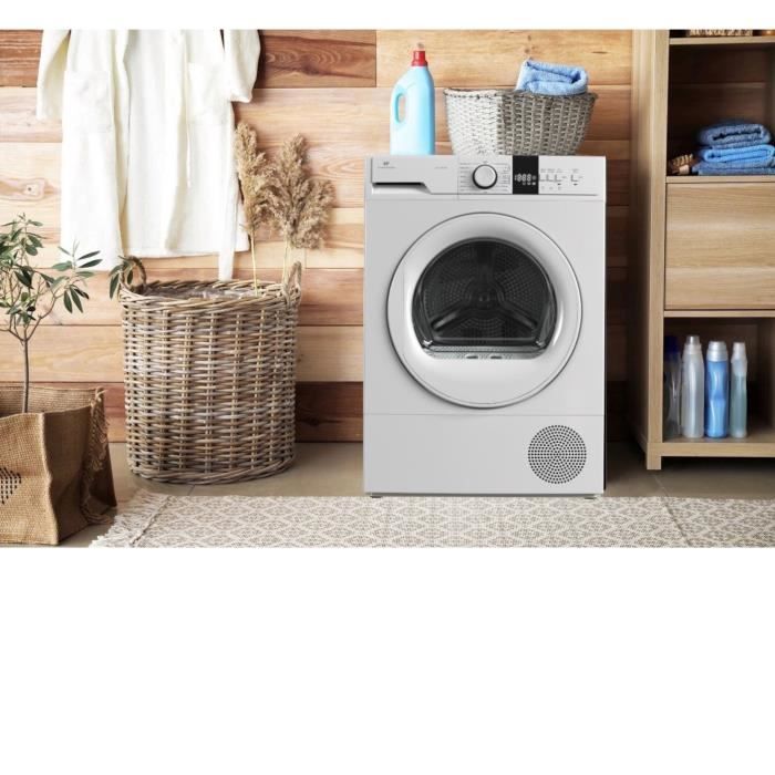 Seche-linge pompe a chaleur CONTINENTAL EDISON CESL10PCW2 - 10 kg - 60 cm - Classe E - Blanc
