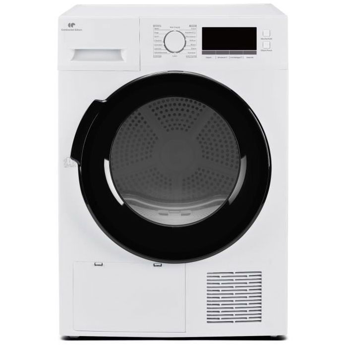 Seche-linge pompe a chaleur CONTINENTAL EDISON CESL8PCWD - 8 kg - 60 cm - Classe D - Blanc