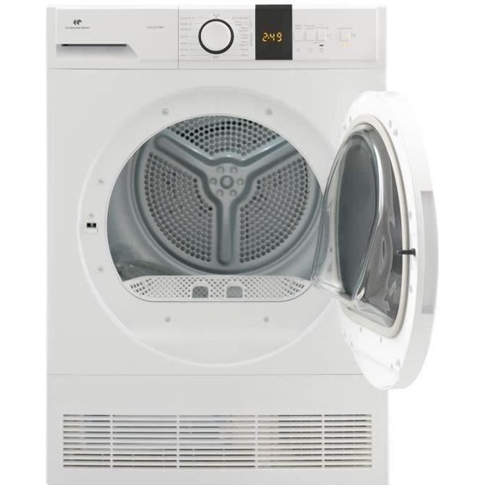 Seche-linge a condensation CONTINENTAL EDISON CESLCE10W1  10 kg  Blanc