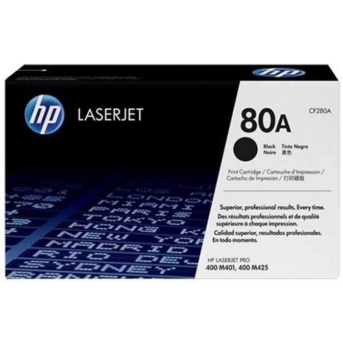 HP 80A Black Toner Cartridge for LaserJet Pro 400 M401/MFP M425