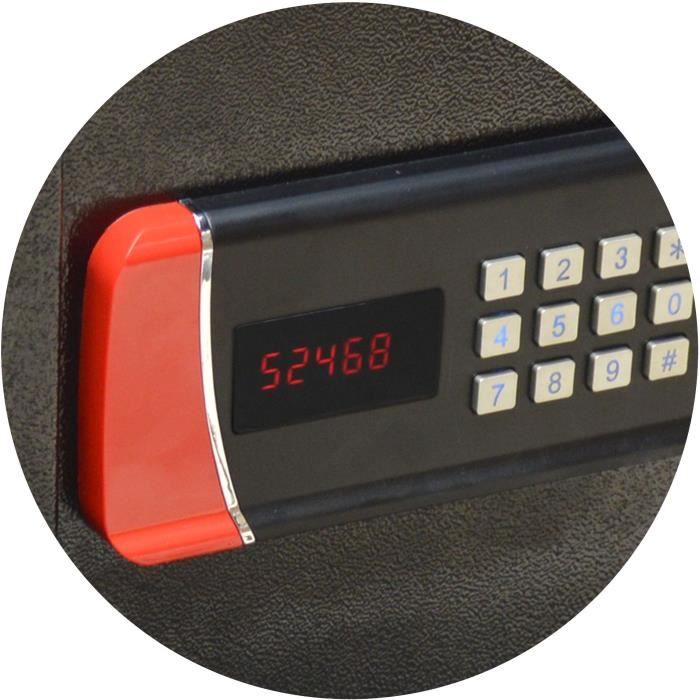 Coffre fort électronique - Work Men Security - CFEH563744 - Dimensions extérieur 56 x 37 x 44.5 cm