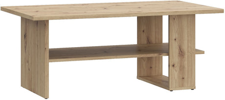 Table Basse Rectangulaire - COFFEE TABLES – Finition Chene Artisan – 2 Plateaux – 110 × 60 × 45 cm