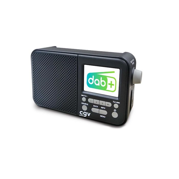 Radio portable DAB+ et FM - CGV - DR7+ - Écran couleur TFT 2,4 - Prise casque - Éco-consommation
