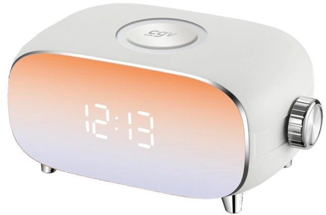 Réveil a simulateur d'aube - CGV - Radio-réveil ALBA - Simulateur d'aube - Simulateur crépuscule programmable - 60 stations