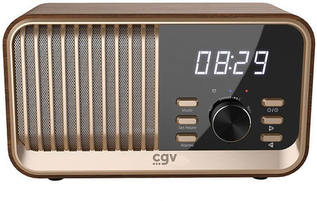 Radio FM portable - CVG - BeBop FM - Bluetooth - Batterie intégrée - Bois