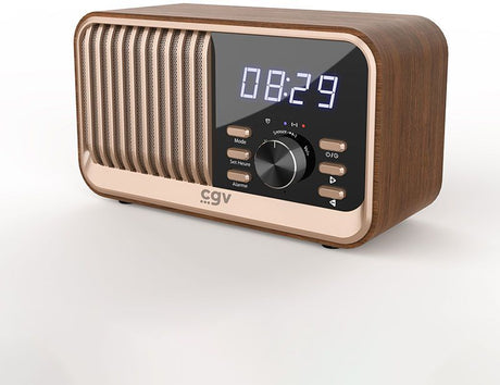 Radio FM portable - CVG - BeBop FM - Bluetooth - Batterie intégrée - Bois