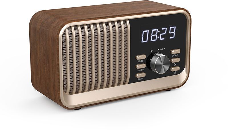 Radio FM portable - CVG - BeBop FM - Bluetooth - Batterie intégrée - Bois