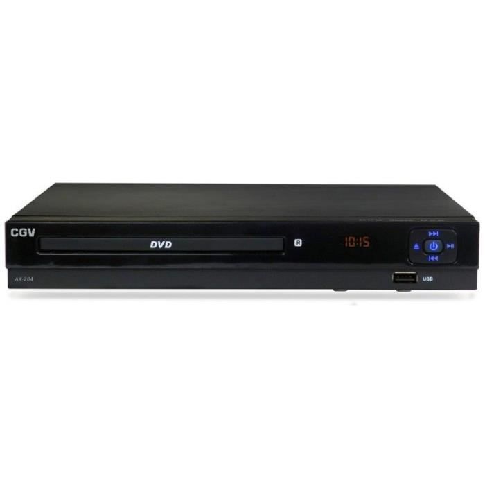 Lecteur DVD de salon - CGV - AX 204 - Upscaling 1080P - Télécommande a gros boutons - Lecture Multimédia