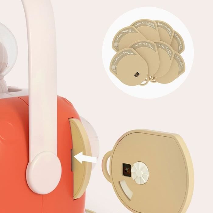 Projecteur d'histoire - CGV - ZzzMoon 1.5 Rose, Batterie intÈgrÈe, Sans lumiere bleue, Mode veilleuse