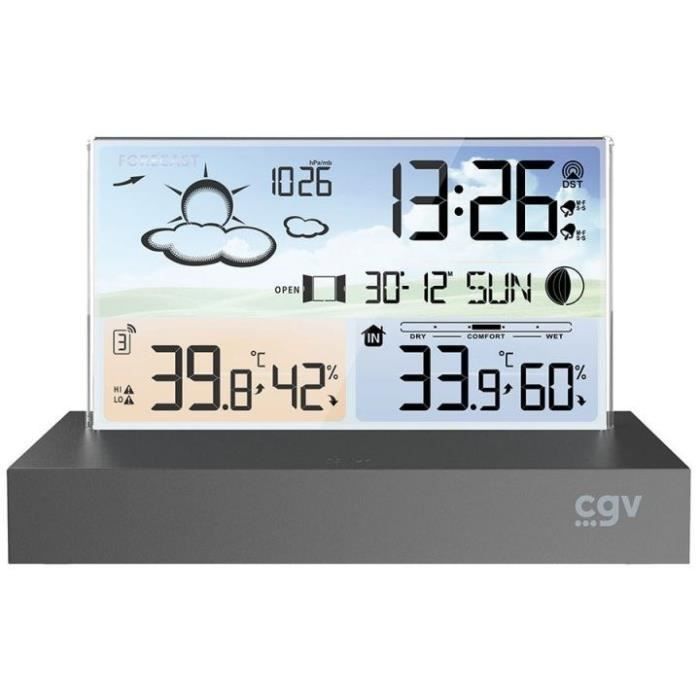 Station météo - CGV - 19004 - METEOFLEX - Sans fil - écran plat